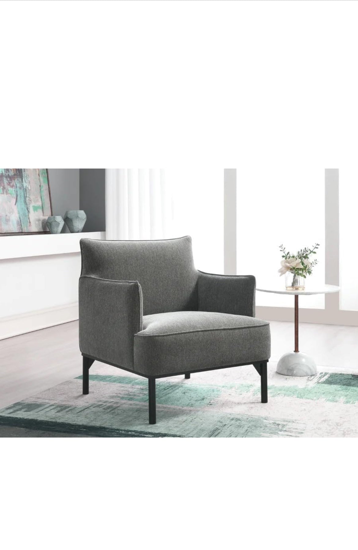 Abbyson Living Rye Chair, Gray