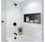 24 in. W x 12 in. H x 4 in. D 18-Gauge Bathroom Shower Niche in Matte Black - AKDY