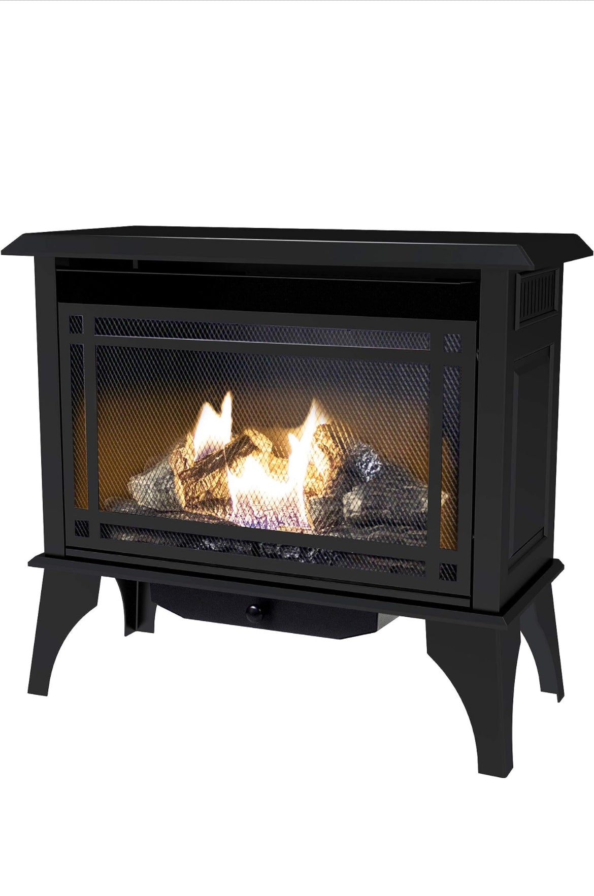 Pleasant Hearth VFS2-PH30DT 30,000 BTU 32" Intermediate Gas vent free stove, Black