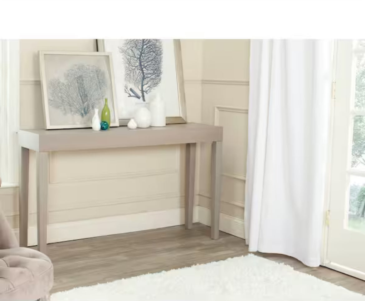 Kayson 52 in. Gray Wood Console Table