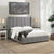 Member's Mark Harlow Upholstered Bed, Queen Size, Gray