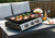 24 in. 3-Burner Portable Table Top Propane Gas Grill Griddle in Black