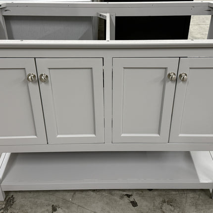 (H) Manchester 48" Gray Traditional Double Sink Bathroom Vanity