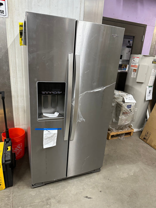 Whirlpool 28 cu. ft. Side-by-Side Refrigerator with Exterior Ice and Water Dispenser