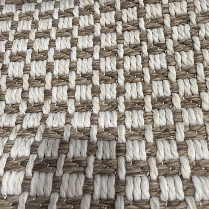 Sisal All-Weather Natural/Ivory 5ft. x 7ft. Solid Woven Indoor/Outdoor Area Rug