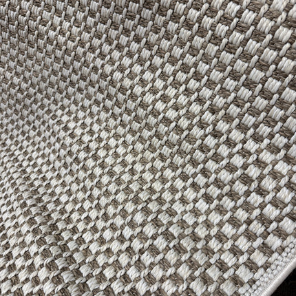 Sisal All-Weather Natural/Ivory 5ft. x 7ft. Solid Woven Indoor/Outdoor Area Rug