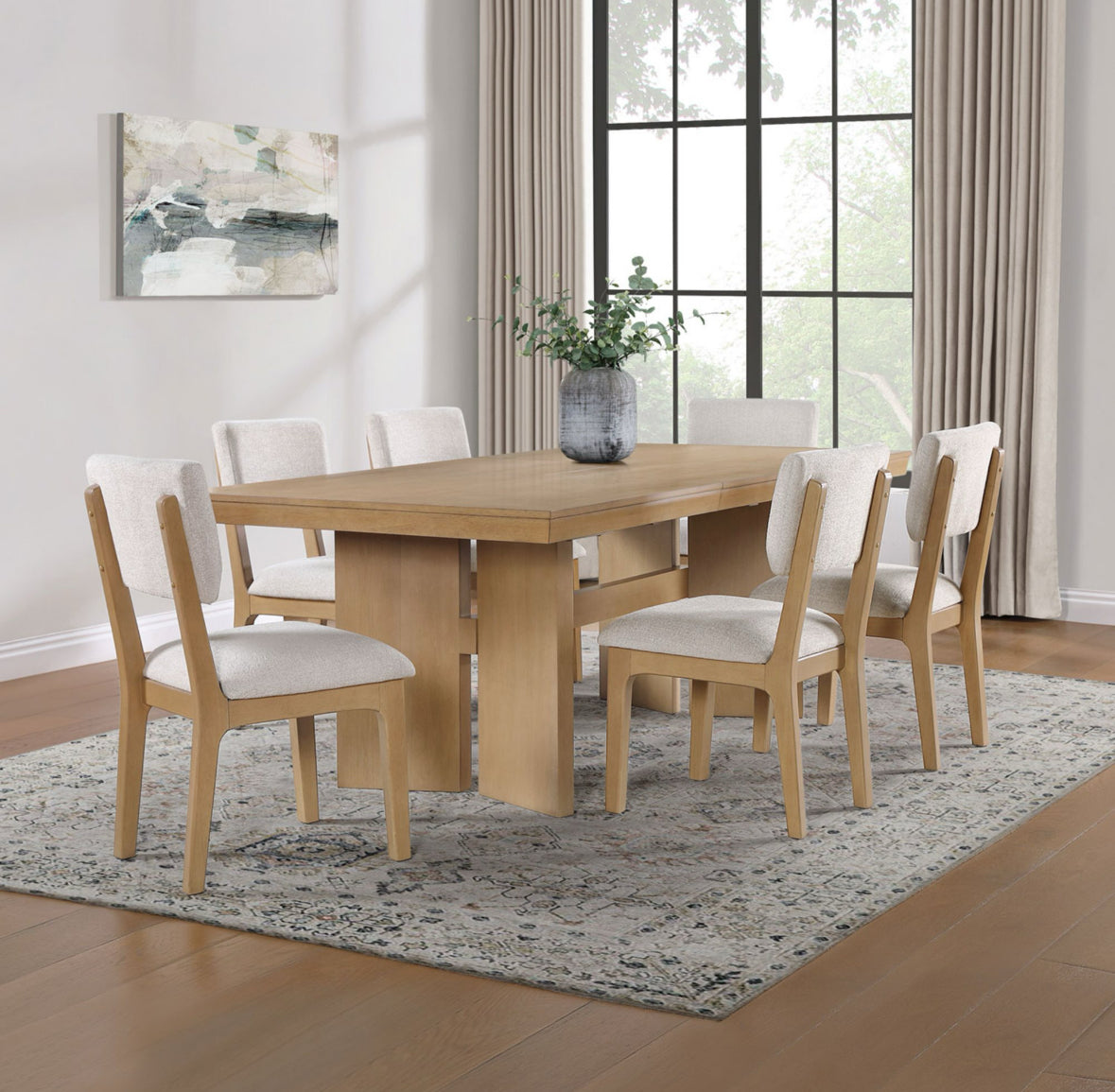 Becki Owens Dahlia 7-Piece Dining Set with Table and Six Chairs