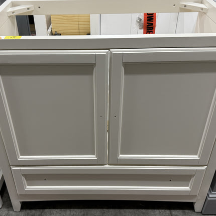 (J) Oxford 36" Antique White Traditional Bathroom Cabinet