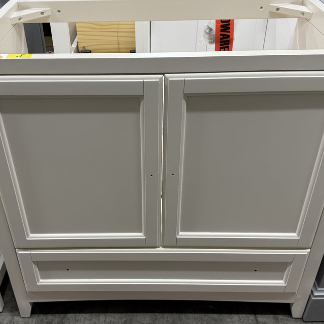 (J) Oxford 36" Antique White Traditional Bathroom Cabinet