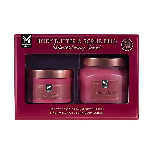 Member's Mark Winterberry Body Butter and Scrub Duo