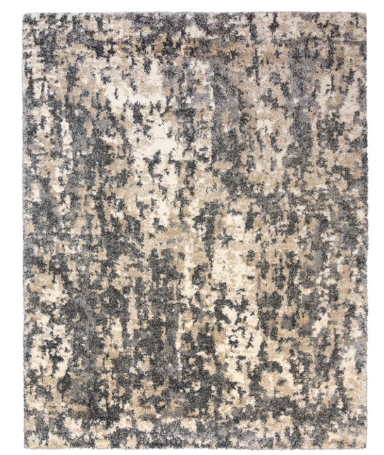 Lenox 5'x7' Shag Rug in Bryce Beige/Gray