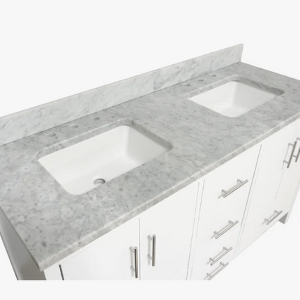 (Z) Kiara 60'' Double Bathroom Vanity with Top