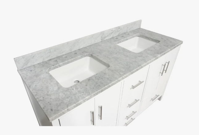 (Z) Kiara 60'' Double Bathroom Vanity with Top