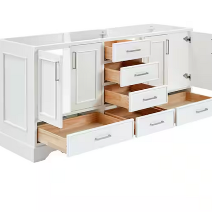 (AH) Ariel Stafford 72" Double Vanity in White