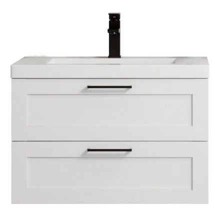 (AN) 30" Cosmo Wall Mounted (Floating) Vanity White