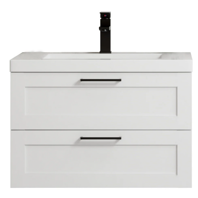 (AN) 30" Cosmo Wall Mounted (Floating) Vanity White