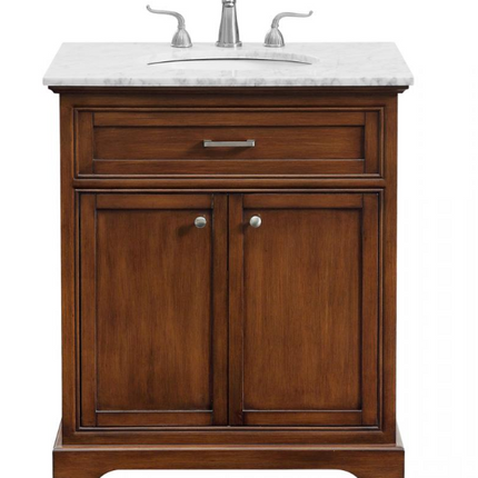 (AO) 30" Single Bathroom Vanity in Teak