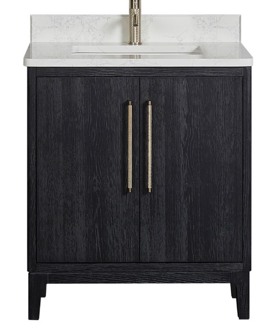 (AP) Vinnova Gara 30"Free Standing Single Vanity w/White Stone Top