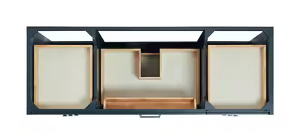 (AQ) Monroe 60" Double Vanity in Midnight Blue with Top