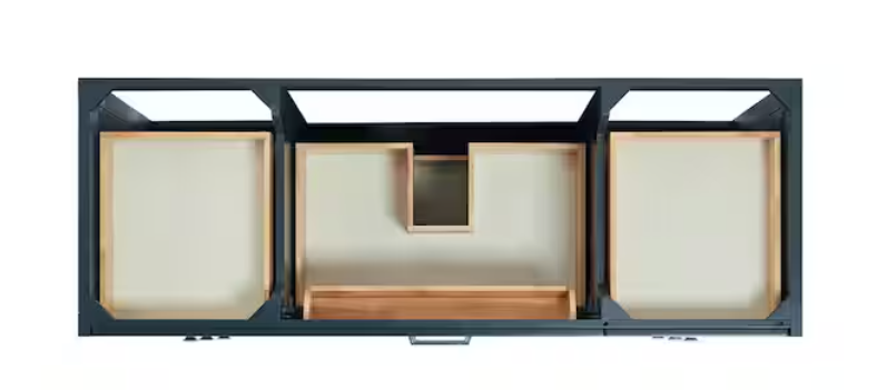 (AQ) Monroe 60" Double Vanity in Midnight Blue with Top