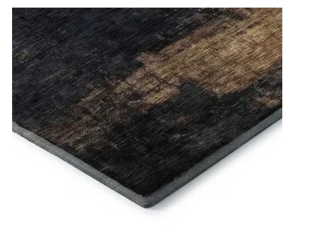 Mayfield Abstract Charcoal 5'x7'6" Area Rug Machine Washable