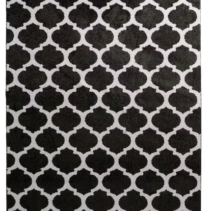 Seyward 8'x10' Grey Trellis Shag Area Rug