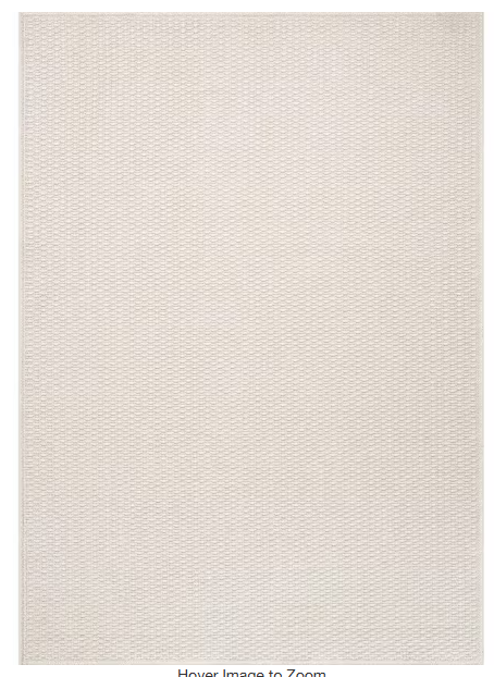 Wooly Bone 8'x10' Solid Indoor Area Rug