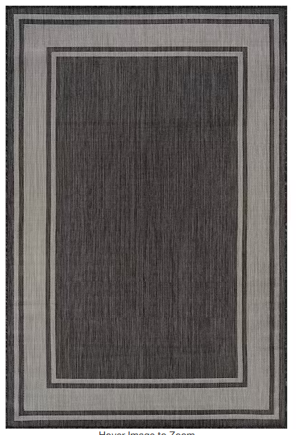 Beverly Essence Dark Gray 8'x10' I/O Area Rug