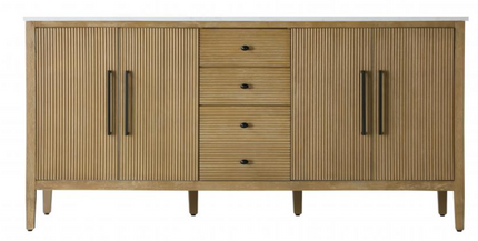 (AS) Blakely 72" Vanity in Linen Oak - Vanity Top is Cracked