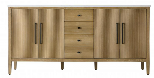 (AS) Blakely 72" Vanity in Linen Oak - Vanity Top is Cracked