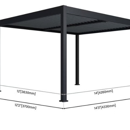 Paragon Lugano Louvered Aluminum Pergola 10X12