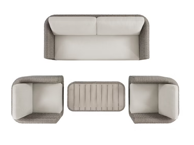Thomasville Rala 4-piece Outdoor Patio Seating Set