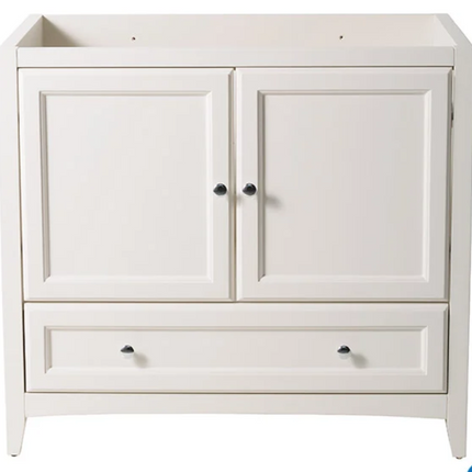 (J) Oxford 36" Antique White Traditional Bathroom Cabinet