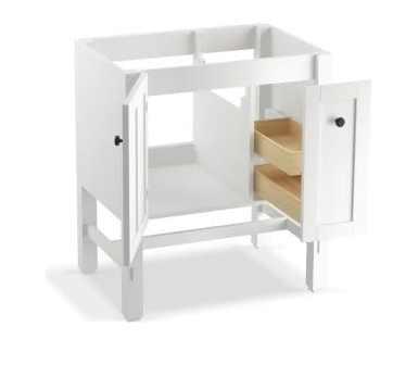 KOHLER Tresham 30 inch Mohair Grey Vanity without Top,  K-5289-1WT