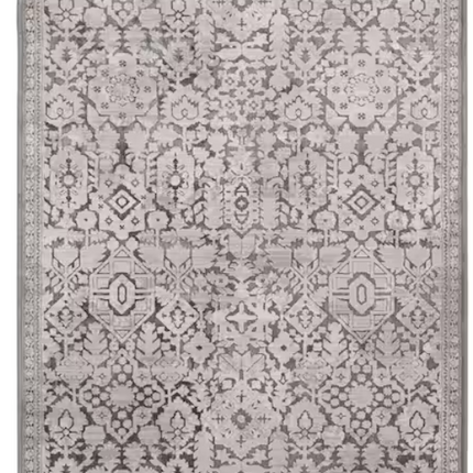 Skyline Gray 5 ft. x 7 ft.Floral Area Rug