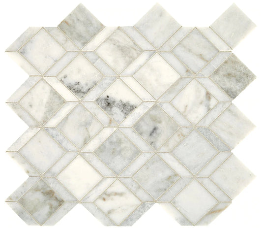 Sublimity Daphne White Marble Mosaic - Balance