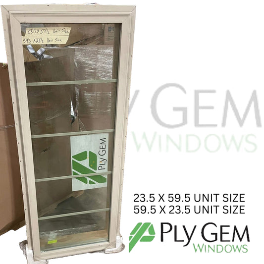 Ply Gem Window 23.5 X 59.5 / 59.5 X 23.5 Unit Size