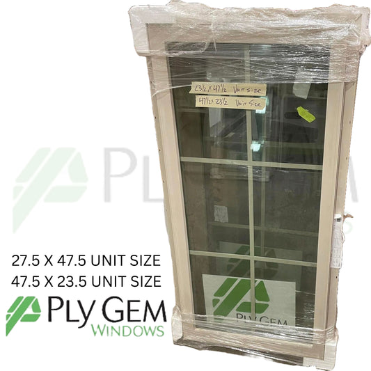 Ply Gem Window 23.5 X 47.5 / 47.5 X 23.5 Unit Size