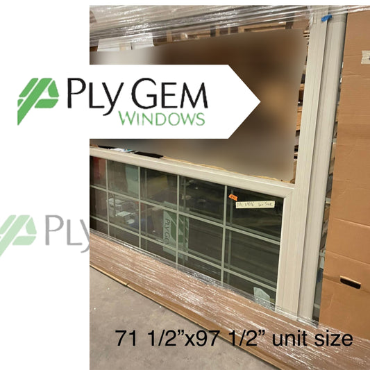 Ply Gem Window 71.5 X 97.5 Unit Size