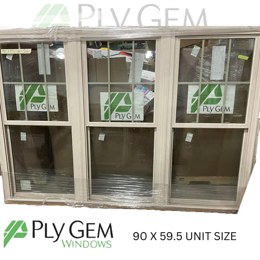 Ply Gem Window 90 X 59.5 Unit Size