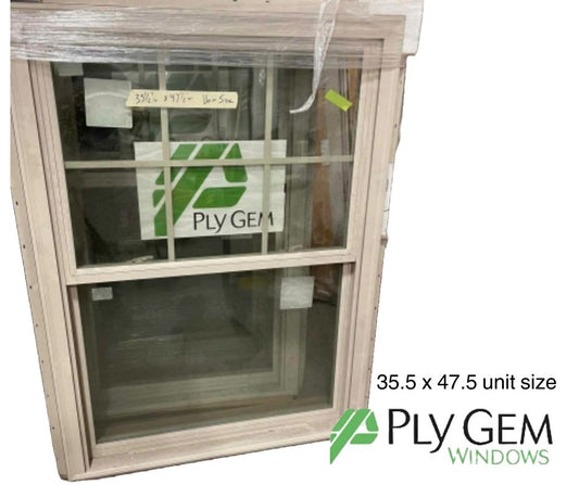 Ply Gem Window 35.5 X 47.5 Unit Size