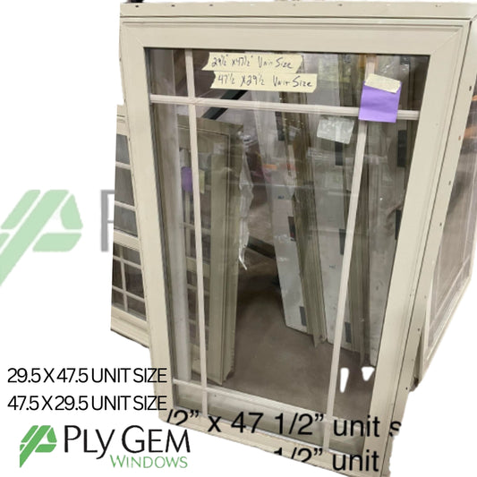 Ply Gem Window 29.5 X 47.5 / 47.5 X 29.5 Unit Size
