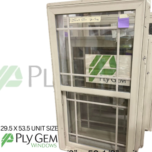 Ply Gem Window 29.5 X 53.5 Unit Size