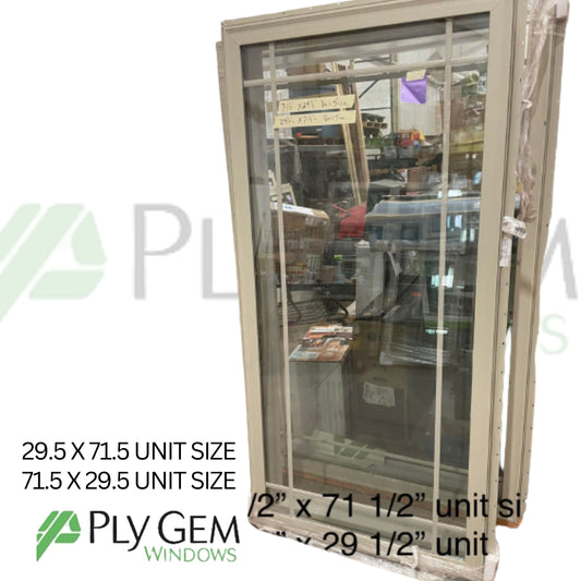 Ply Gem Window 29.5 X 71.5 / 71.5 X 29.5 Unit Size