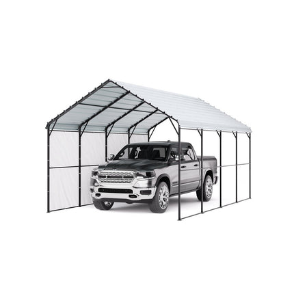 VEVOR Heavy Duty Metal Carport 12 x 20 ft With Galvanized Steel Frame & Roof