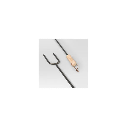 2pc Marshmallow Roasting Log Tong Sticks Black - Threshold