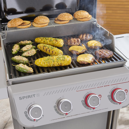 Weber Spirit E-425C 4-Burner Propane Gas Grill in Titanium with Sear Zone 1502272