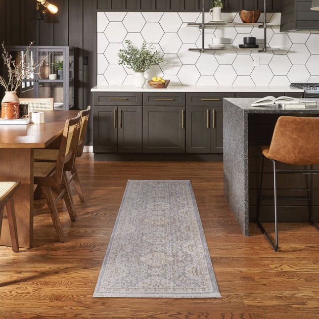 Nourison Hastings 5'3 x 7'6 area rug - Cian Ivory/Gray