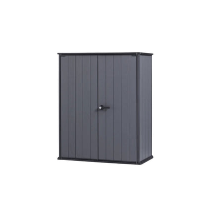 Keter Cortina Alto Vertical Outdoor Storage Shed 55 x 29 x 67 Grey
