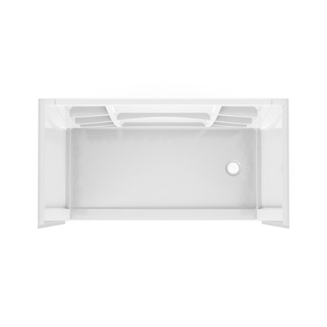 MAAX Interflo 60 in. L x 30 in. W x 73 in. H 5-Piece Alcove Shower Kit with Direct-to-Stud Walls and Right Drain Shower Pan 107730-000-001-002